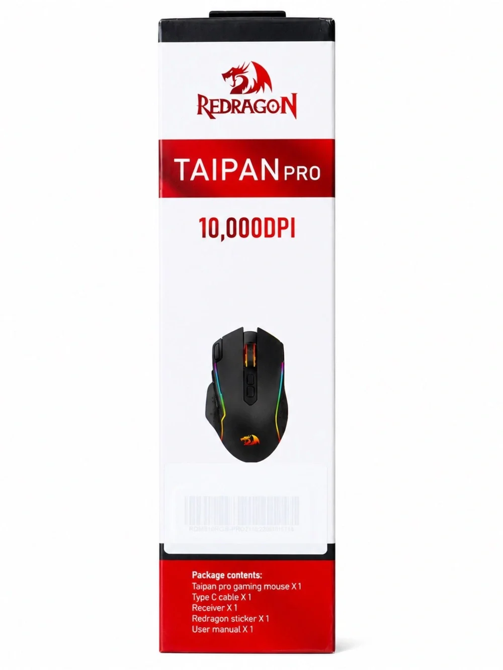 NWT Redragon Taipan Pro M810RGB-PRO Wireless Gaming Mouse RGB 10,000 DPI - Picture 3 of 4